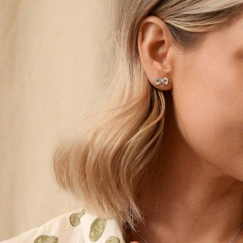 Hot Diamonds Amulets Infinity Stud Earrings