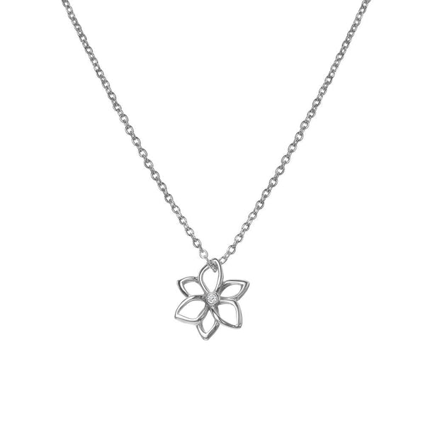Hot Diamonds Amulets Open Flower Necklace