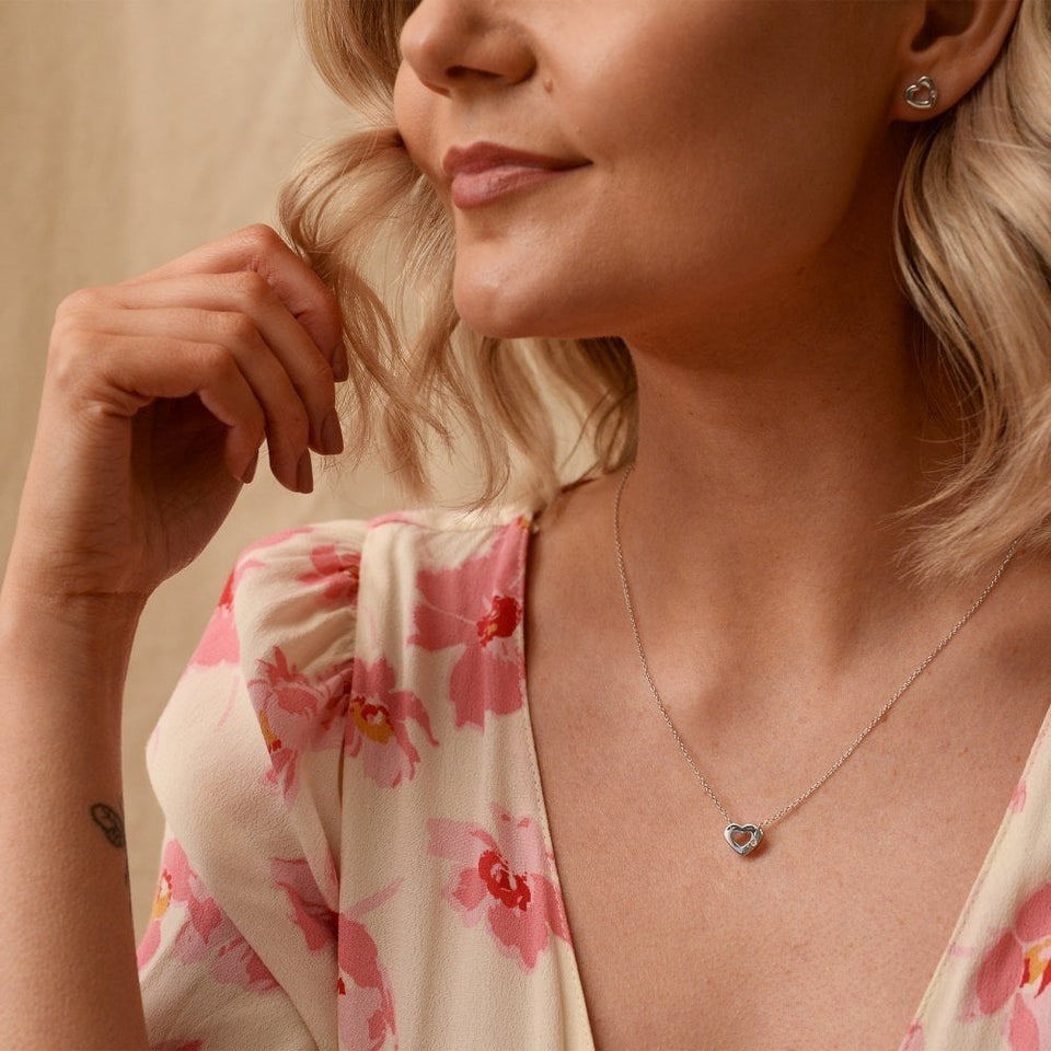 Hot Diamonds Amulets Open Hearts Necklace
