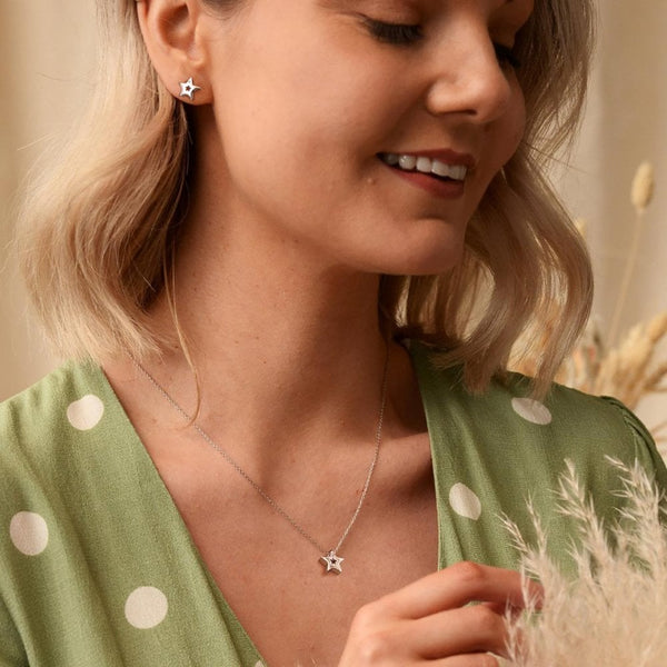 Hot Diamonds Amulets Open Star Necklace