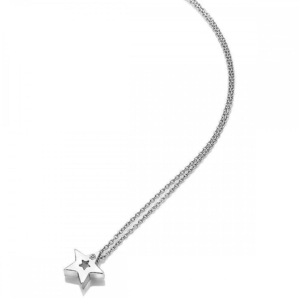 Hot Diamonds Amulets Open Star Necklace