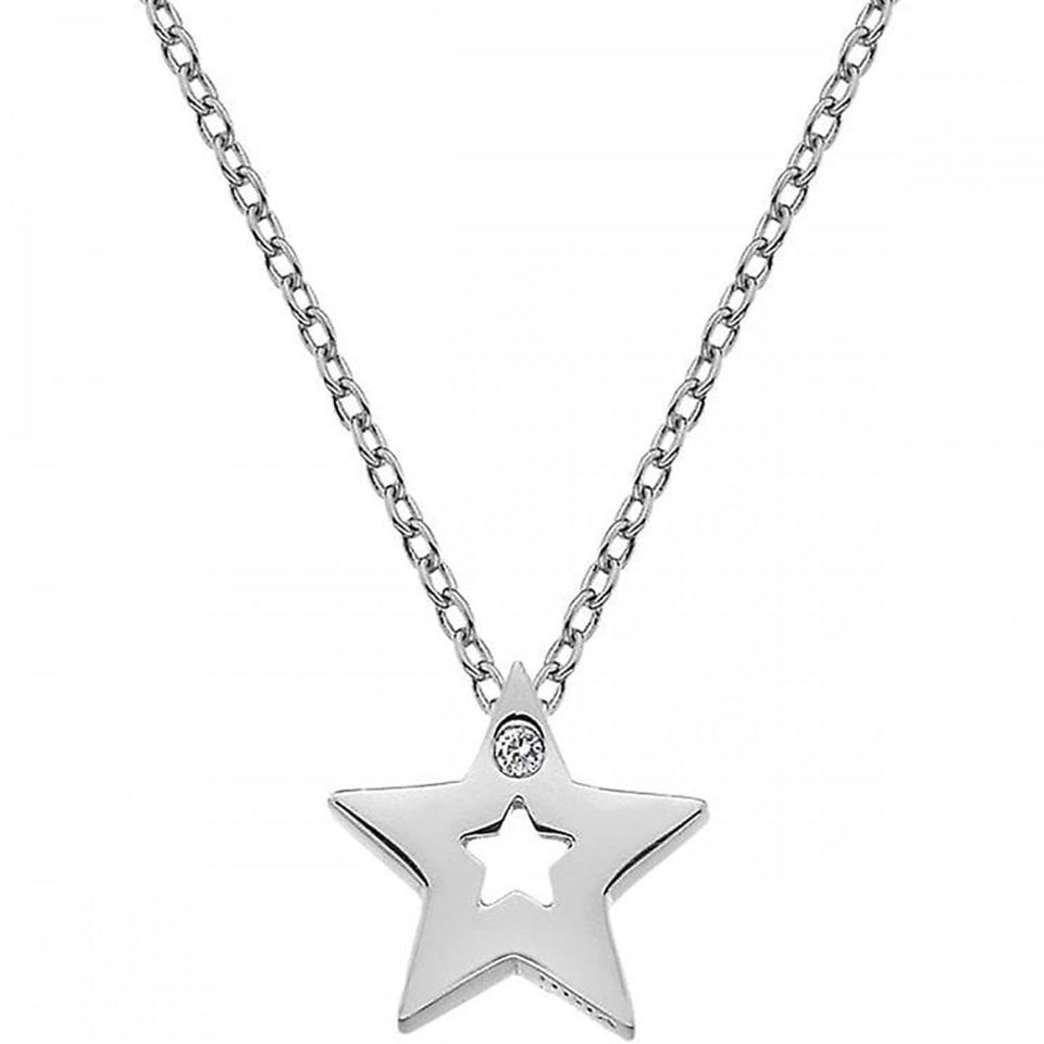 Hot Diamonds Amulets Open Star Necklace