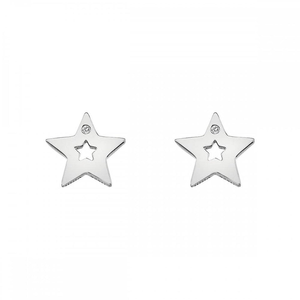 Hot Diamonds Amulets Open Star Stud Earrings