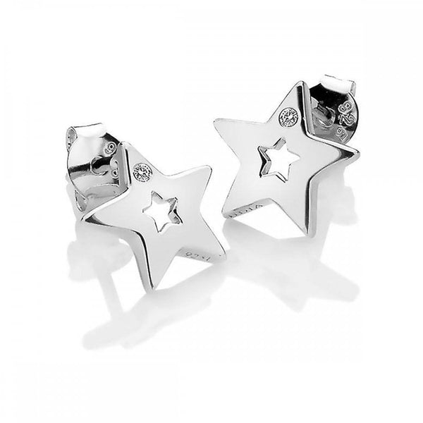 Hot Diamonds Amulets Open Star Stud Earrings