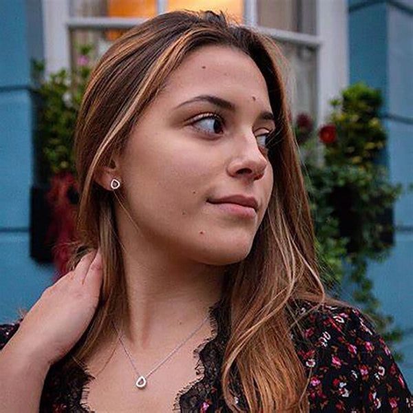 Hot Diamonds Amulets Open Teardrop Necklace