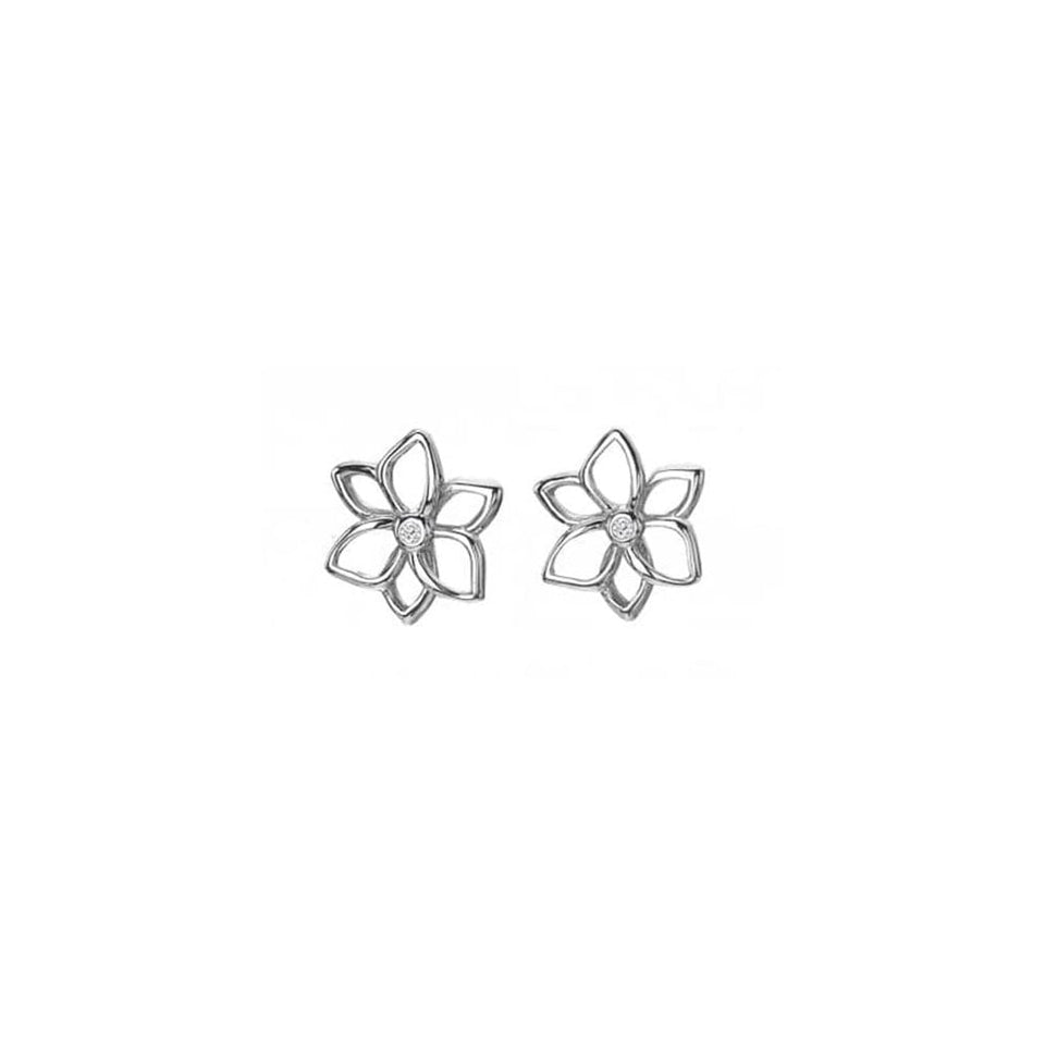 Hot Diamonds Amulets Sterling Silver Flower Stud Earrings