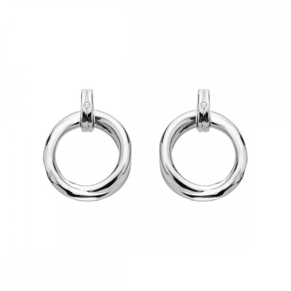Hot Diamonds Aura Layered Circle Drop Earrings