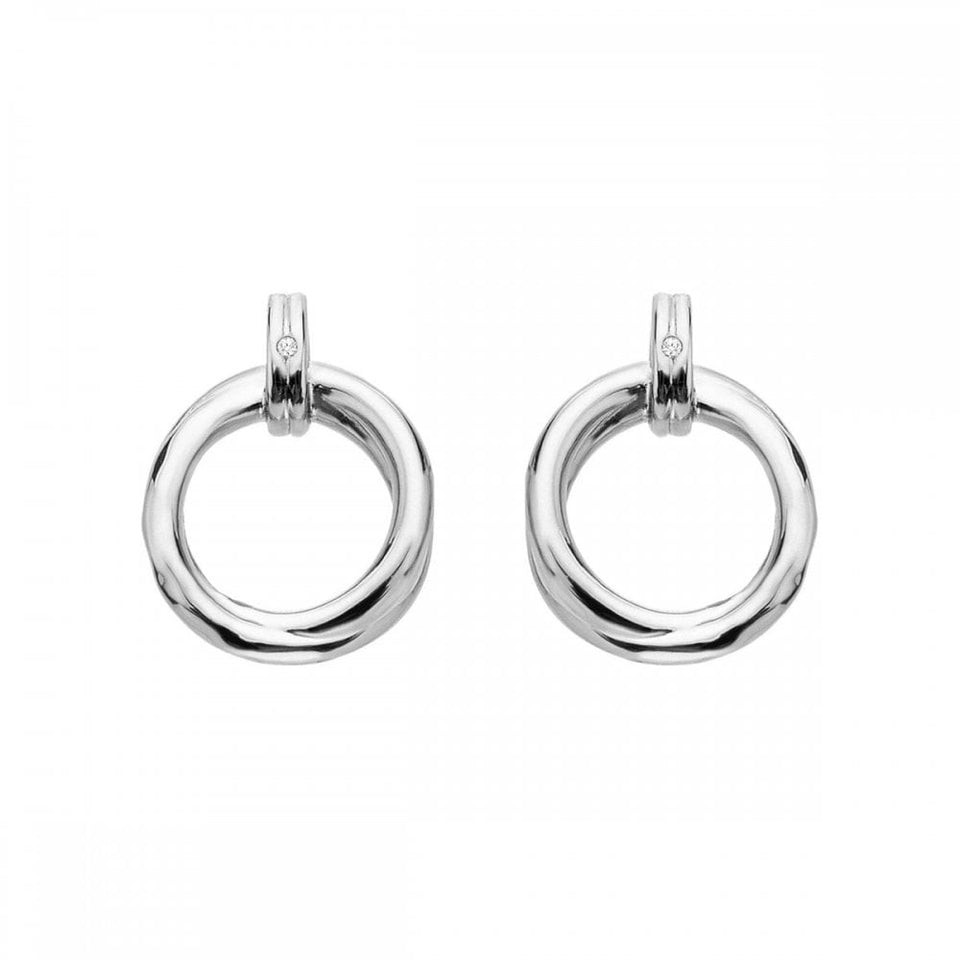 Hot Diamonds Aura Layered Circle Drop Earrings