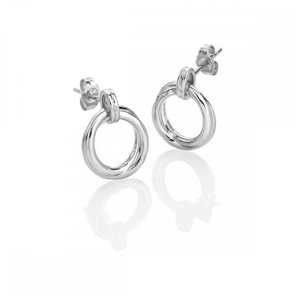 Hot Diamonds Aura Layered Circle Drop Earrings
