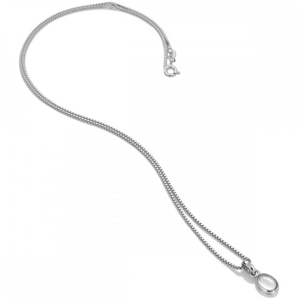 Hot Diamonds Birthstone April Topaz Oval Necklace