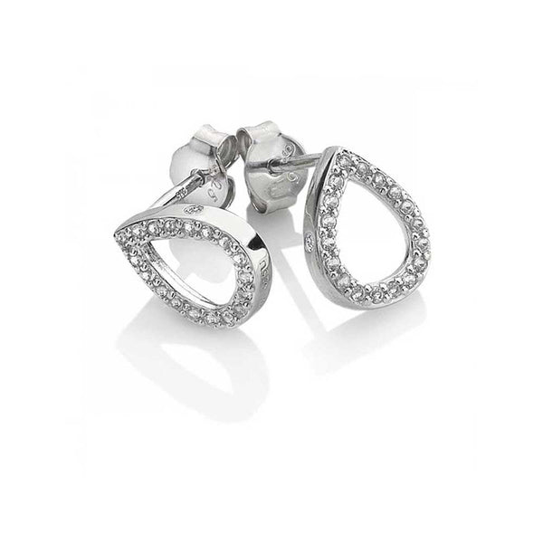 Hot Diamonds Bliss Open Teardrop Topaz Stud Earrings