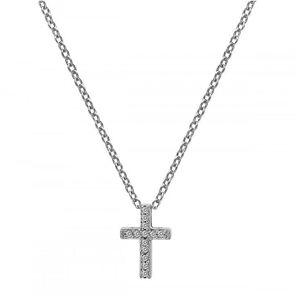 Hot Diamonds Bliss Striking Stone Set Cross Necklace