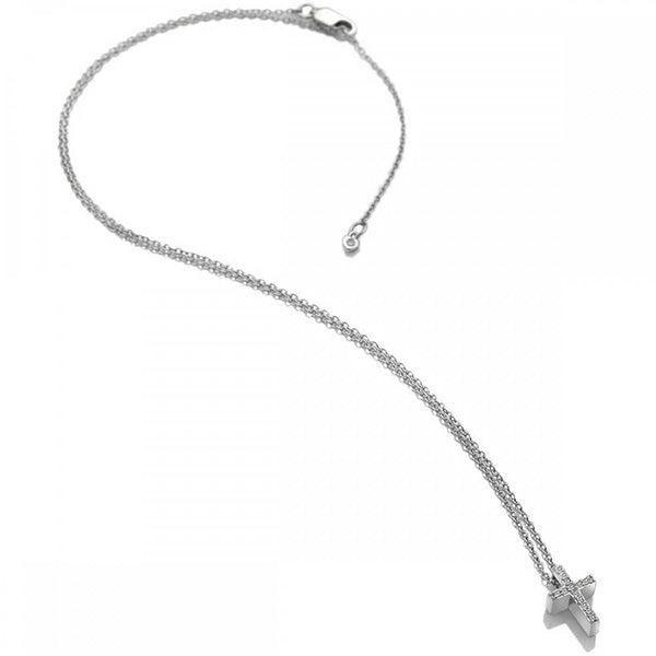 Hot Diamonds Bliss Striking Stone Set Cross Necklace