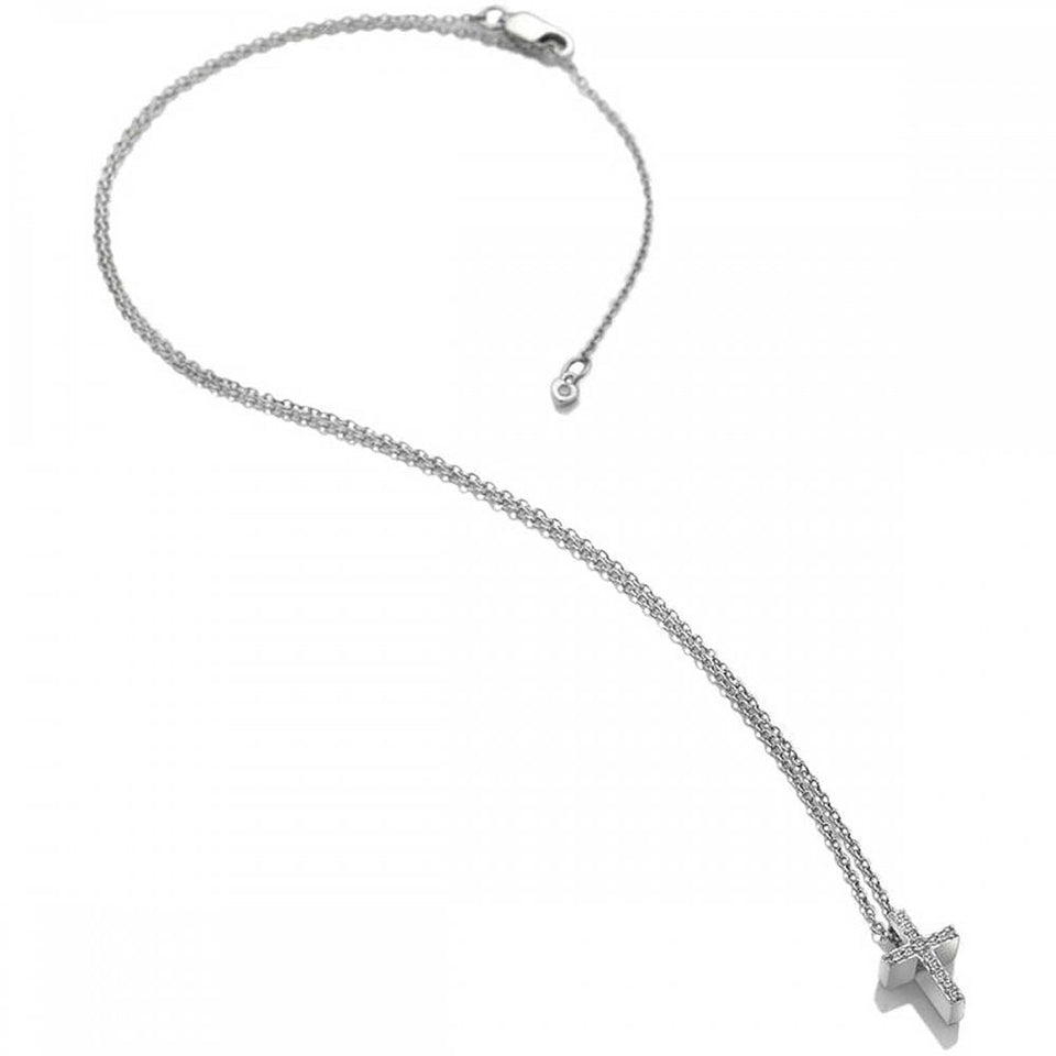 Hot Diamonds Bliss Striking Stone Set Cross Necklace