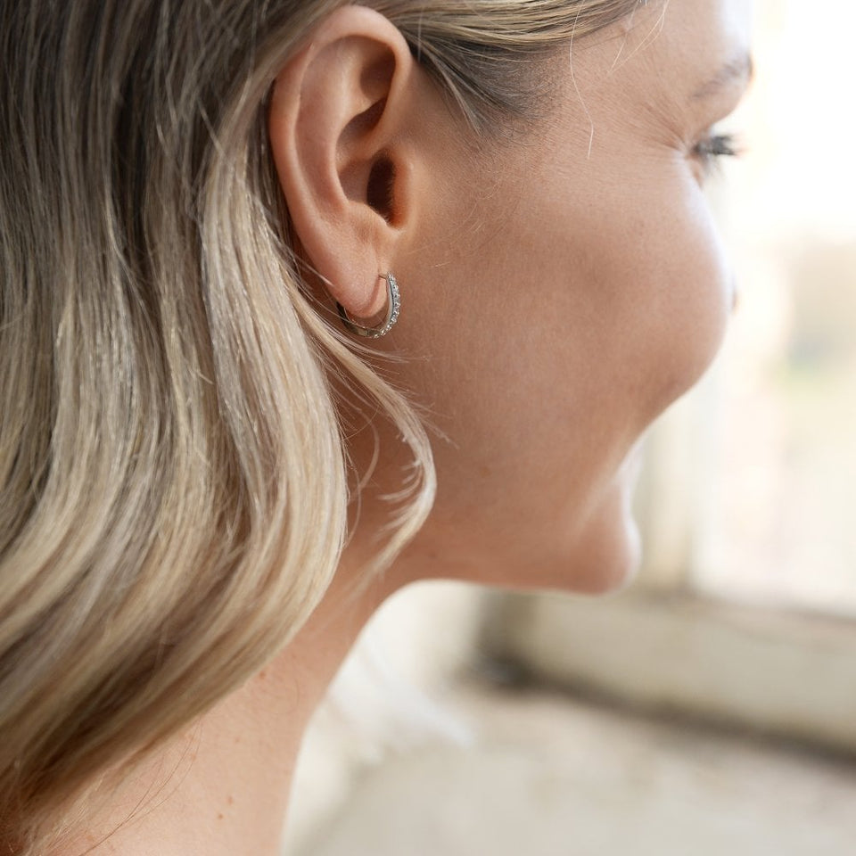 Hot Diamonds Constant Topaz Hoop Earrings
