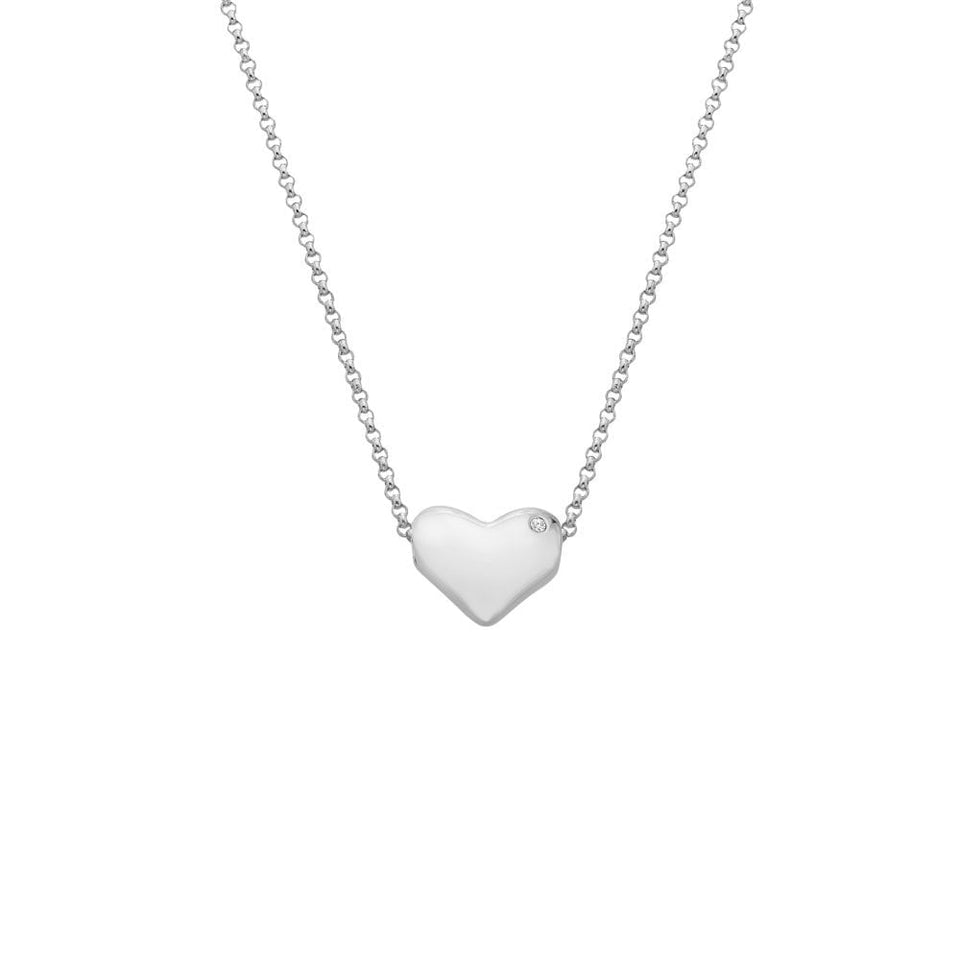 Hot Diamonds Desire Heart Sterling Silver Necklace