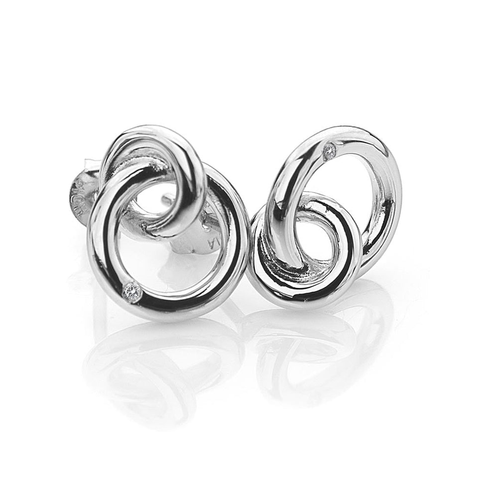 Hot Diamonds Enternal Interlocking Circle Stud Earrings