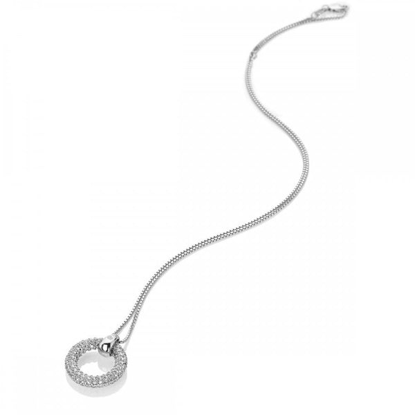 Hot Diamonds Forever Circle Topaz Necklace