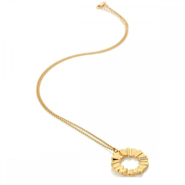 Hot Diamonds Golden Edit 18ct Gold Plated Believe Pendant