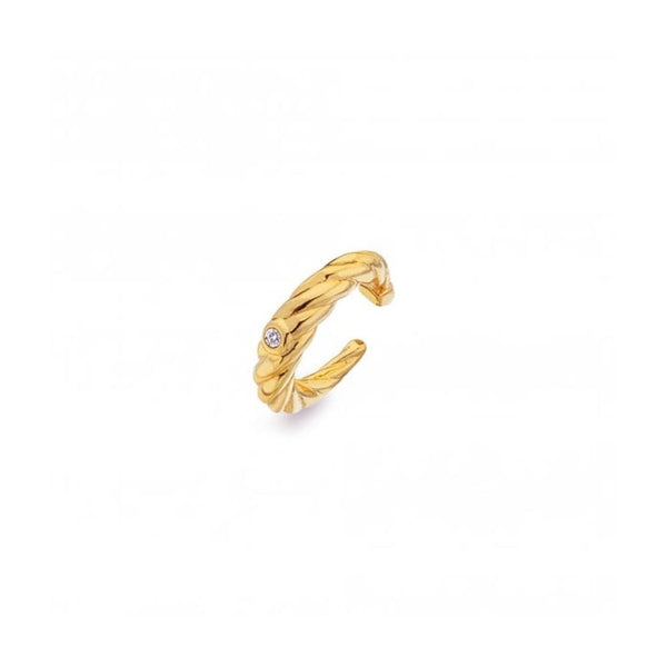 Hot Diamonds Golden Edit 18ct Gold Plated Entwine Ear Cuff