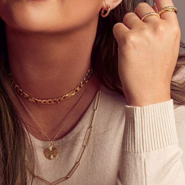 Hot Diamonds Golden Edit 18ct Gold Plated Hope Octagon Pendant