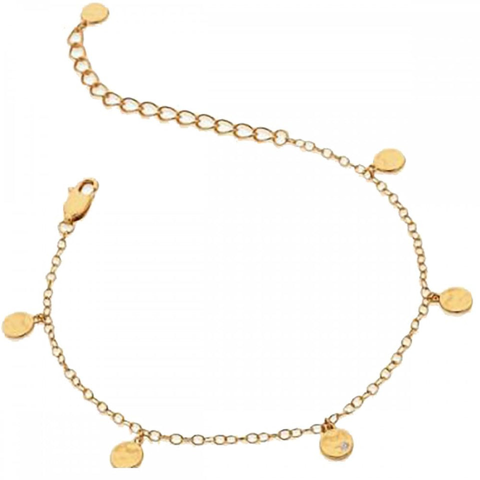 Hot Diamonds Golden Edit 18ct Gold Plated Lunar Bracelet