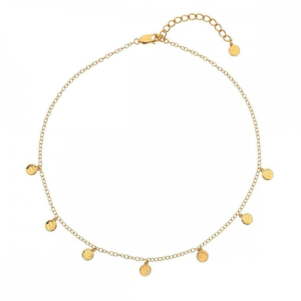 Hot Diamonds Golden Edit 18ct Gold Plated Lunar Choker