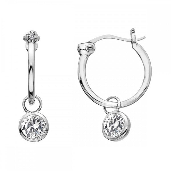 Hot Diamonds Hoops Topaz Drop Earrings