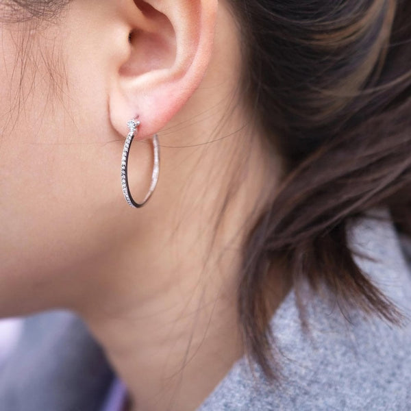 Hot Diamonds Hoops Topaz Earrings