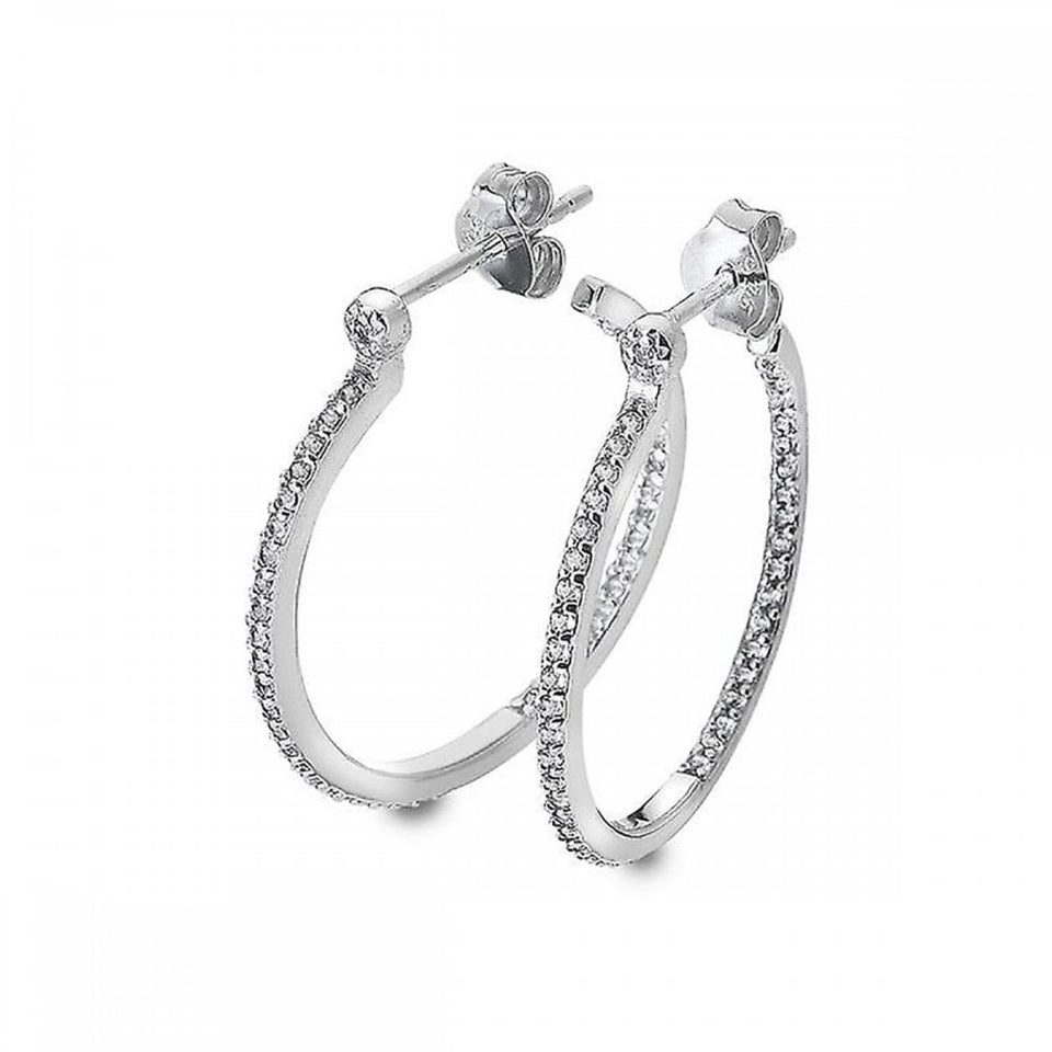 Hot Diamonds Hoops Topaz Earrings