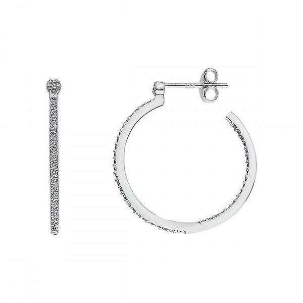 Hot Diamonds Hoops Topaz Earrings