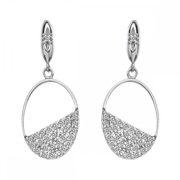 Hot Diamonds Horizon Topaz Oval Drop Earrings