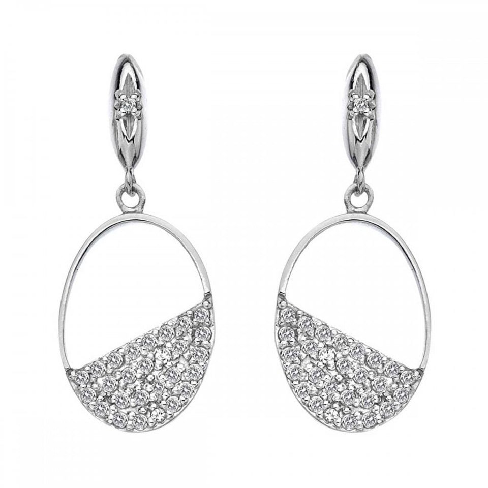 Hot Diamonds Horizon Topaz Oval Drop Earrings