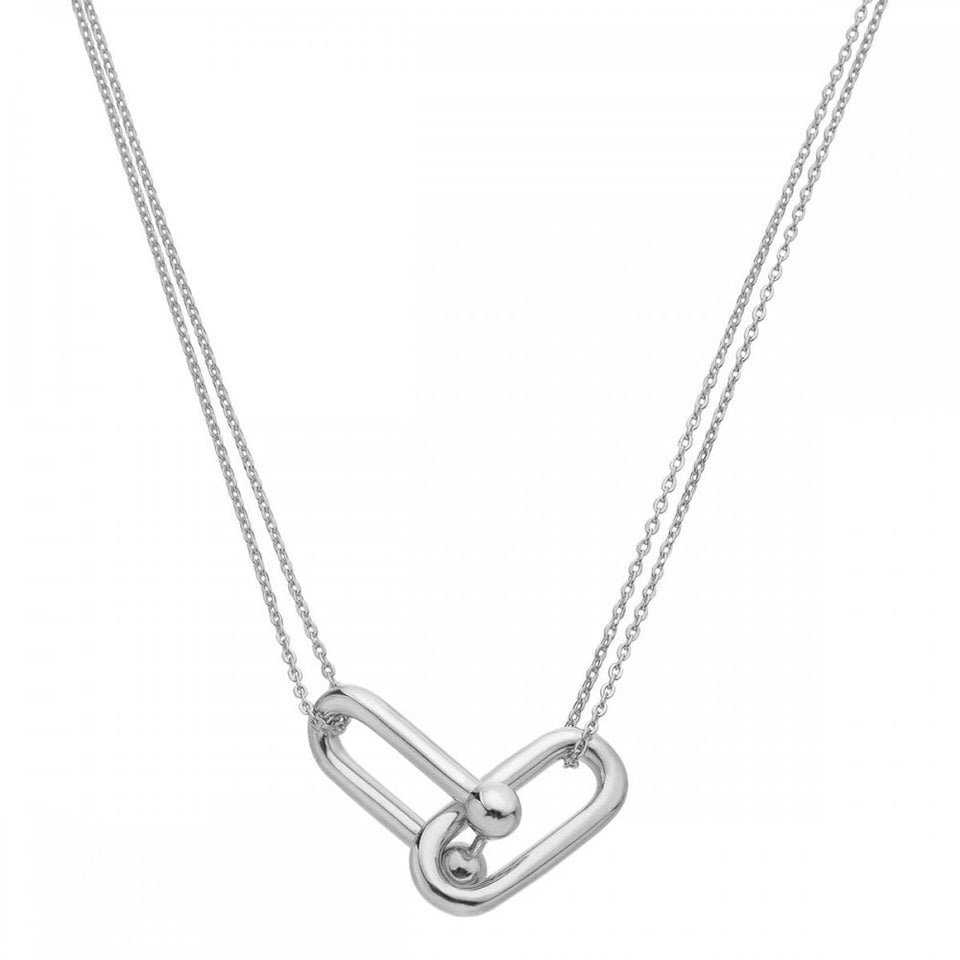 Hot Diamonds Icon Interlocking Links Necklace