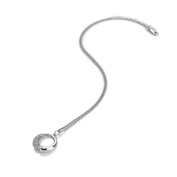 Hot Diamonds Ladies Aster Stone Set Circle Necklace
