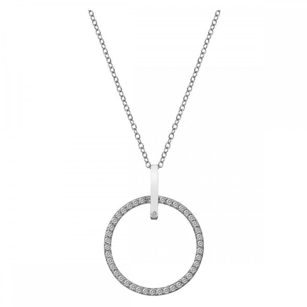 Hot Diamonds Ladies Constant 25mm Topaz Circle Necklace