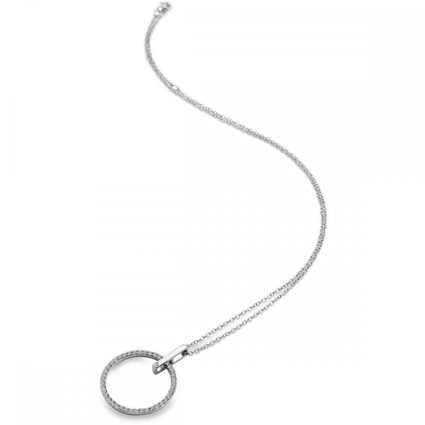 Hot Diamonds Ladies Constant 25mm Topaz Circle Necklace