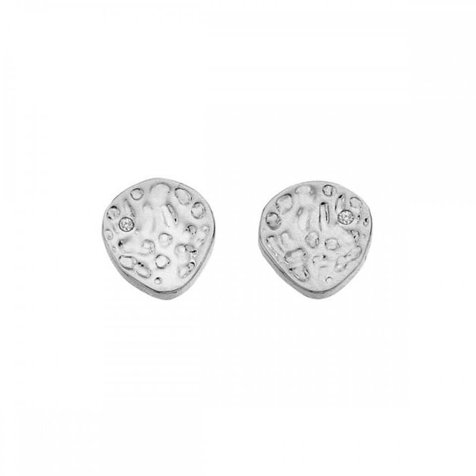 Hot Diamonds Ladies Marble Sterling Silver Stud Earrings