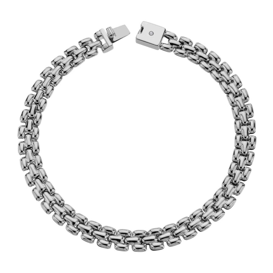 Hot Diamonds Ladies Woven Interlinked Chain Bracelet