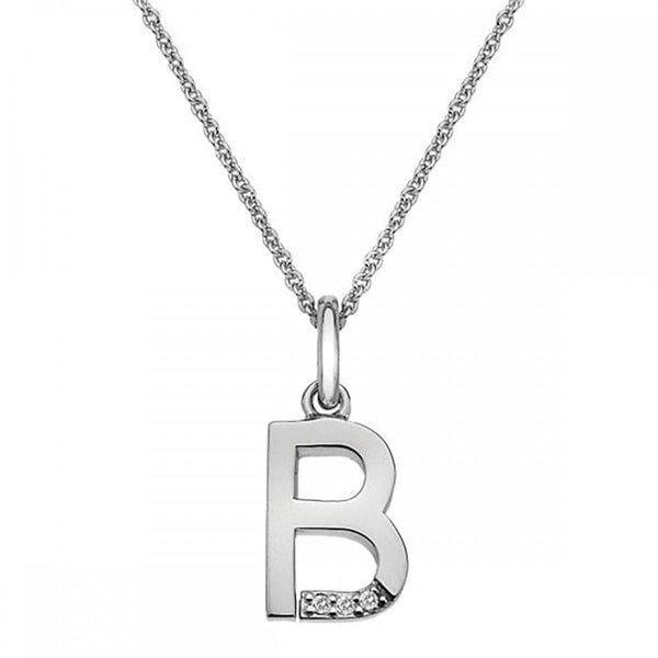 Hot Diamonds Love Letters Micro 'B' Necklace