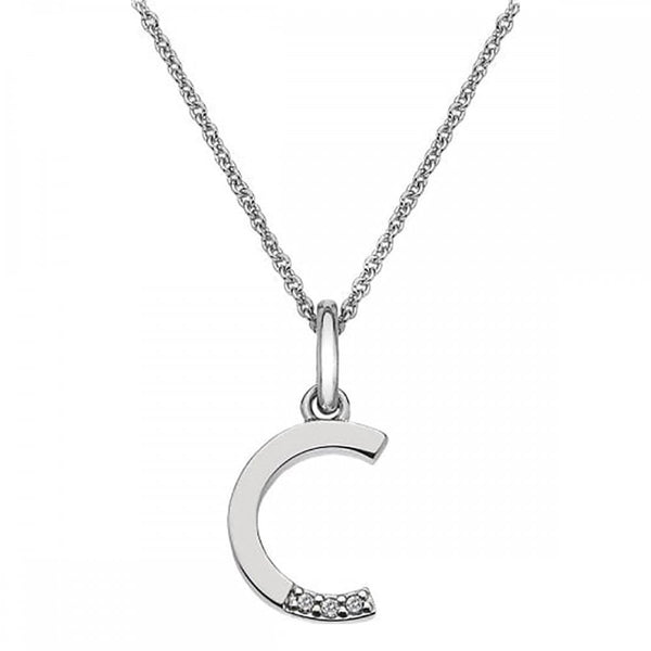 Hot Diamonds Love Letters Micro 'C' Necklace