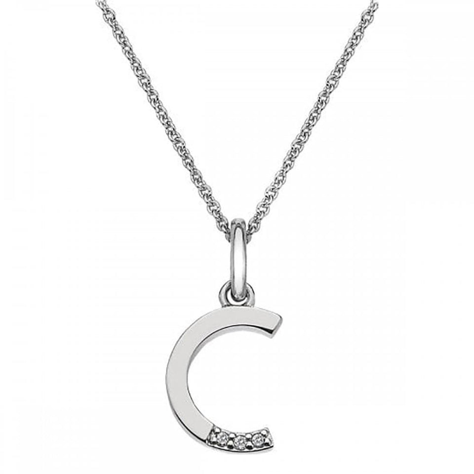 Hot Diamonds Love Letters Micro 'C' Necklace