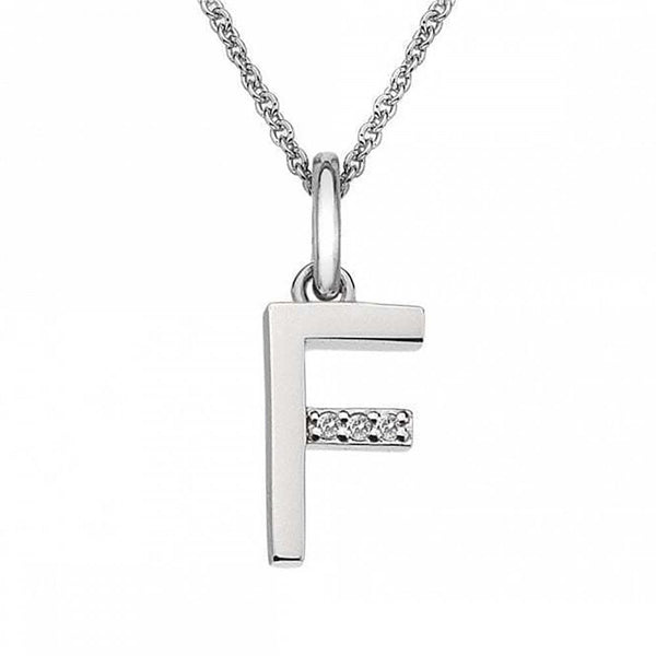 Hot Diamonds Love Letters Micro 'F' Necklace