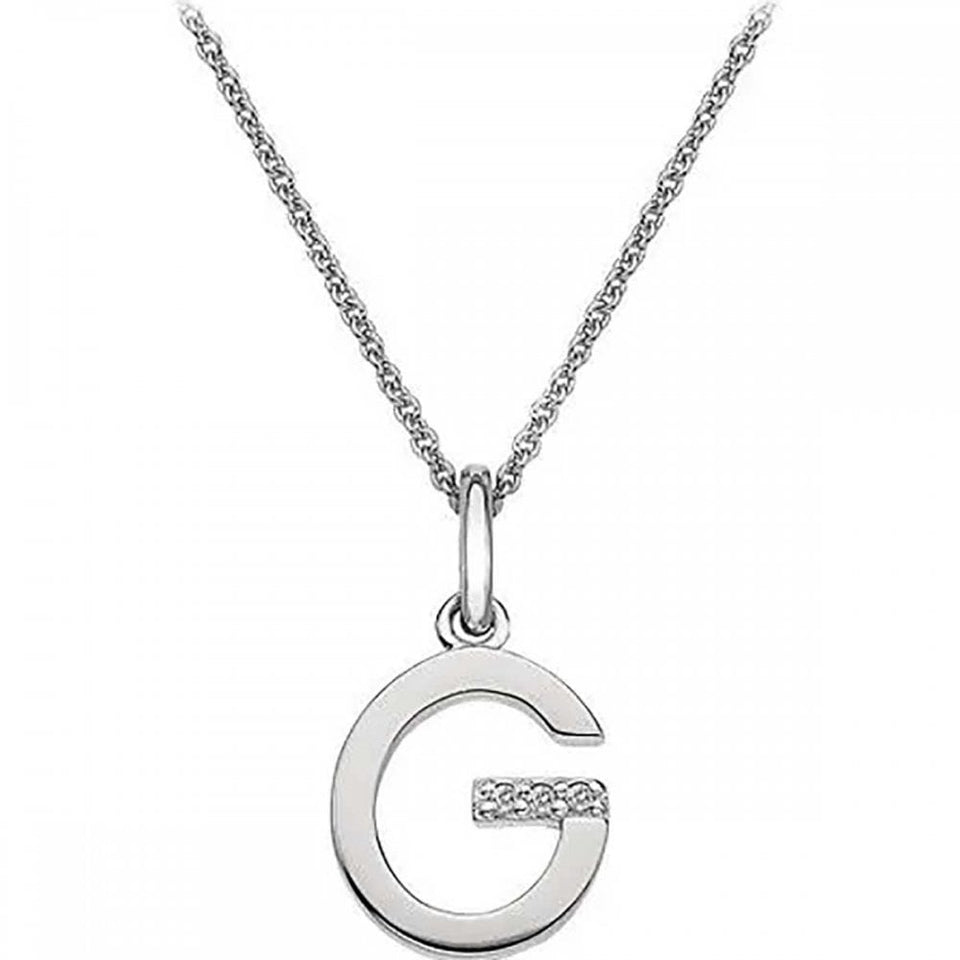 Hot Diamonds Love Letters Micro 'G' Necklace