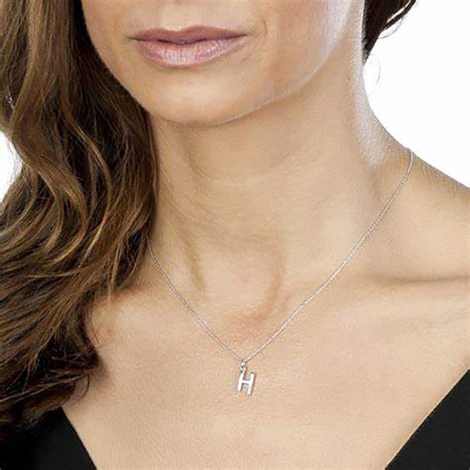 Hot Diamonds Love Letters Micro 'H' Necklace