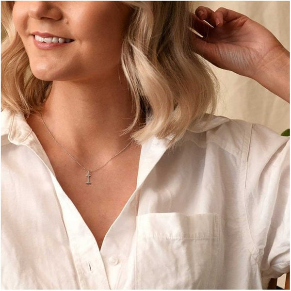 Hot Diamonds Love Letters Micro 'I' Necklace