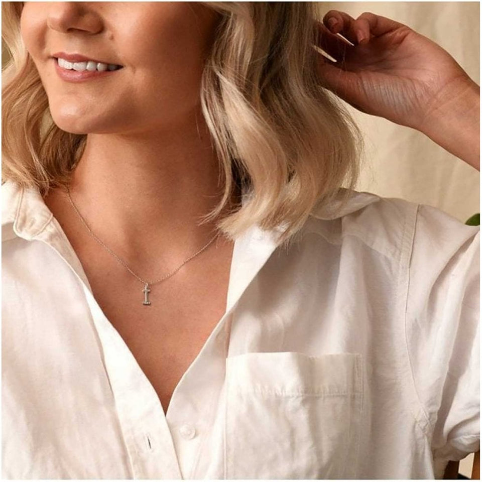 Hot Diamonds Love Letters Micro 'I' Necklace