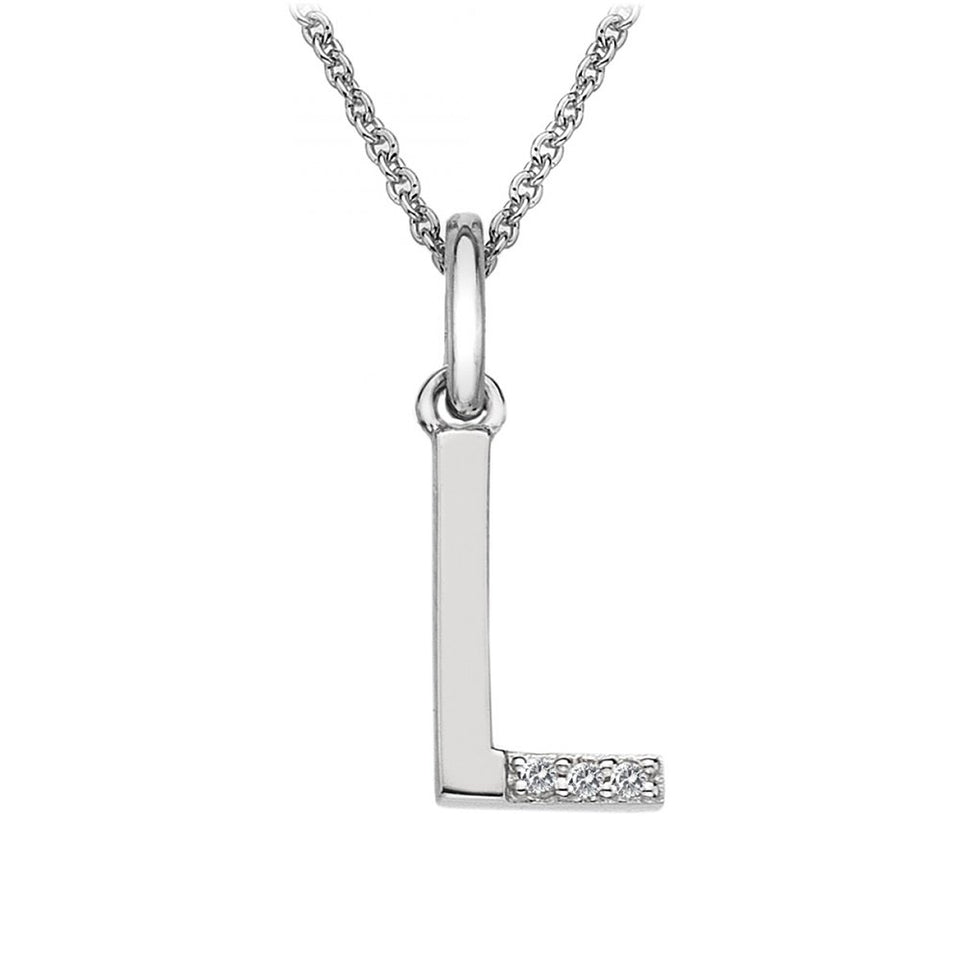 Hot Diamonds Love Letters Micro 'L' Necklace
