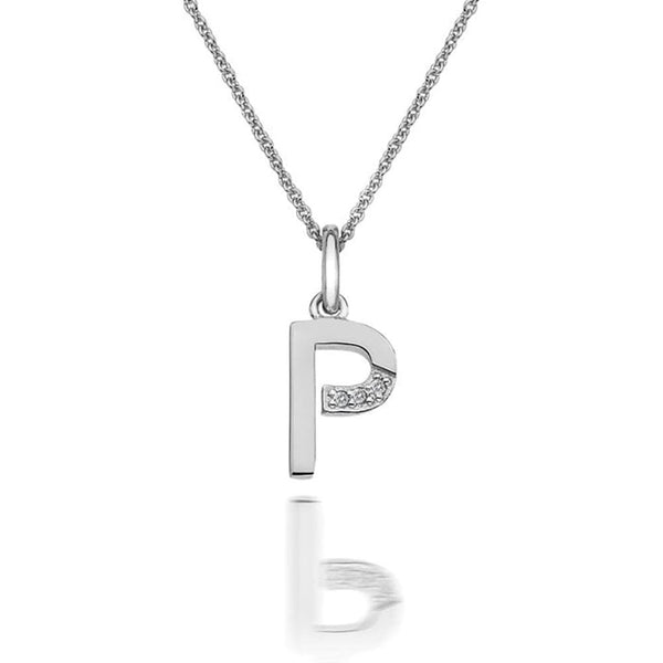 Hot Diamonds Love Letters Micro 'P' Necklace