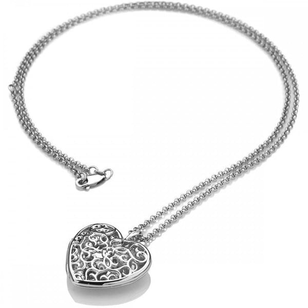 Hot Diamonds Memories Embracing Heart Locket Necklace